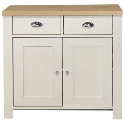 Highgate 2 Door 2 Drawer Cream and Oak Sideboard - thumbnail 2