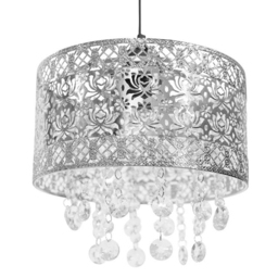 ValueLights Enna Silver Metal Easy Fit Shade