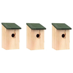 Marco Paul Wooden Traditional Bird House 3 Pack - thumbnail 1