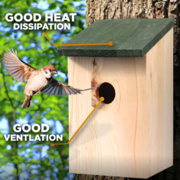 Marco Paul Wooden Traditional Bird House 3 Pack - thumbnail 3