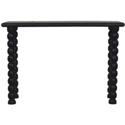 Artisan Furniture Spindle Black Solid Wood Linear Console Table - thumbnail 2
