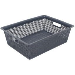 Leche Grey Storage Basket A4 - thumbnail 3