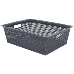 Leche Grey Storage Basket A4 - thumbnail 2