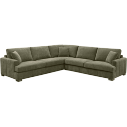 Arden Green 5 Seater Corner Sofa with Footstool - thumbnail 2