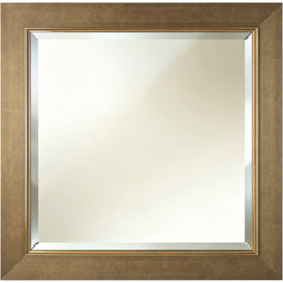 Bronze Bevelled Square Mirror - thumbnail 1