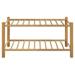 Living Elements Single Shelf Bamboo Shoe Rack - thumbnail 3
