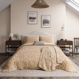 Helena Springfield Copper Super King Size Pheasants Duvet Set