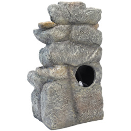Living and Home Multi Tier Grey Rockery Fountain - thumbnail 4