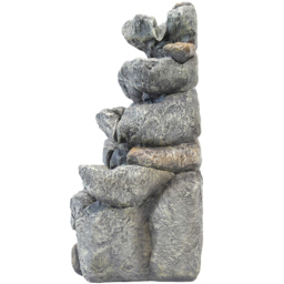 Living and Home Multi Tier Grey Rockery Fountain - thumbnail 3