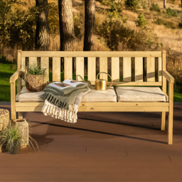 AMATA Ungurs 3 Seater Green Straight Bench - thumbnail 1