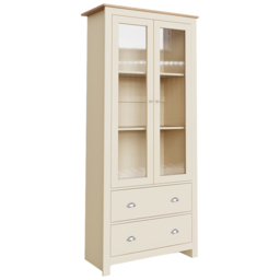 GFW Lancaster Cream 2 Door 2 Drawer Display Unit - thumbnail 2
