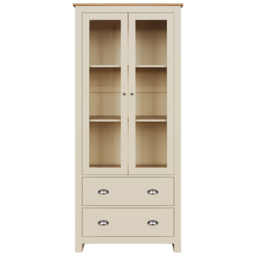 GFW Lancaster Cream 2 Door 2 Drawer Display Unit - thumbnail 4