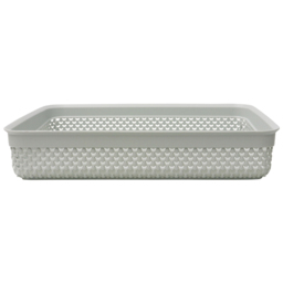 JVL Droplette 4.7L Ice Grey Storage Basket - thumbnail 3