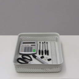 JVL Droplette 4.7L Ice Grey Storage Basket - thumbnail 2