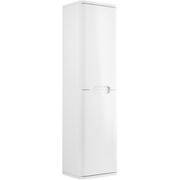 Bathstore Amalfi 2 Door Matt White Wall Hung Tall Unit 350mm