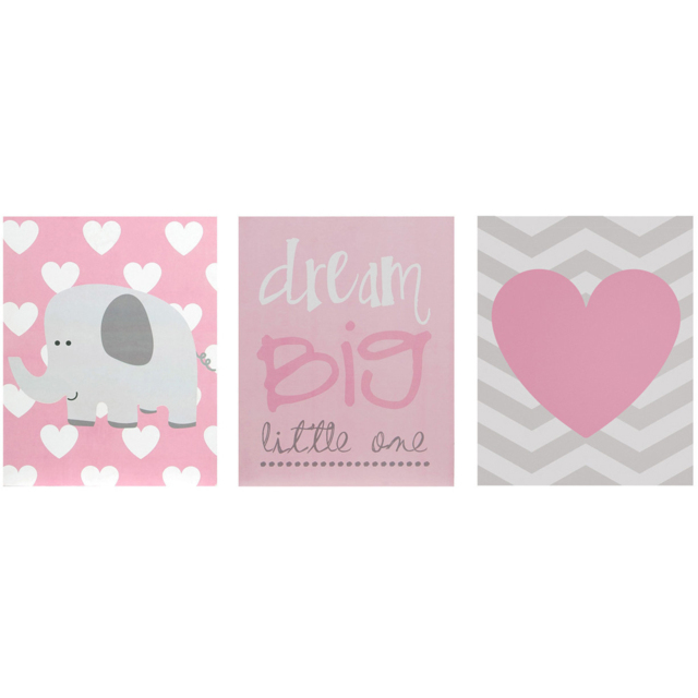 Premier Housewares Kids Dream Big Wall Plaques Set of 3 - image 1