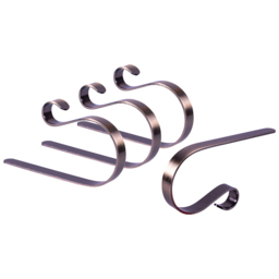 St Helens Silver Christmas Stocking Holder 4 Pack