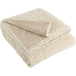 Yard Olann Natural Shearling Fleece Throw - thumbnail 3