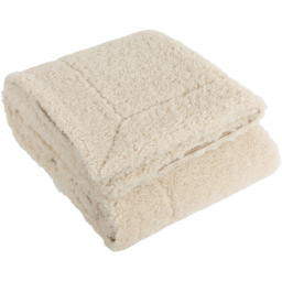Yard Olann Natural Shearling Fleece Throw