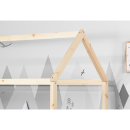 House Single Pine Bed Frame - thumbnail 4