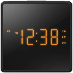 Philips TAR4500 Dual Alarm FM Clock Radio with USB-C Charging Port - thumbnail 1