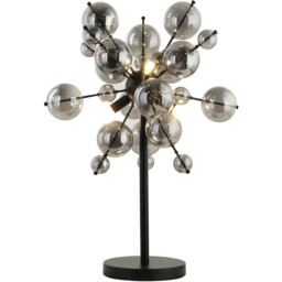 Aurora Table Lamp - Black and Smoked - thumbnail 2
