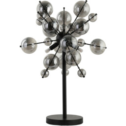 Aurora Table Lamp - Black and Smoked - thumbnail 1