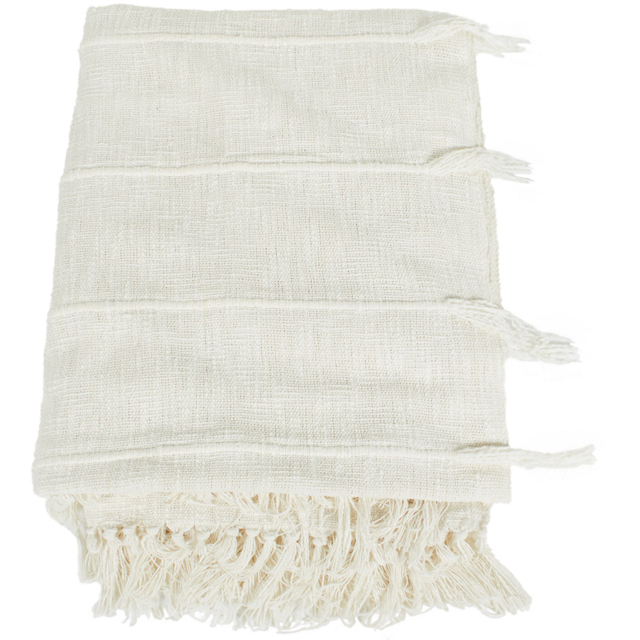 Eboni Natural Tassel Throw 150 x 200cm - image 1