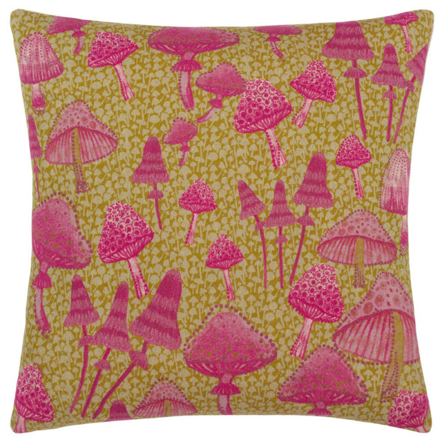 furn. Mushroom Fields Purple Abstract Cushion - image 1