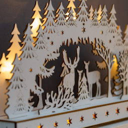 The Christmas Workshop Warm White LED Arch Winter Forest Bridge - thumbnail 3