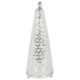 Silver Crystal Christmas Tree Decoration 35cm