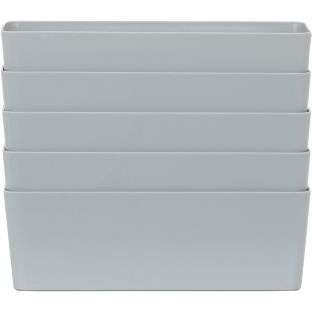 Wham Grey Rectangular Studio Basket 7.01 5 Pack - image 1