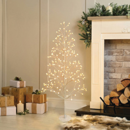 Xmas Haus Pre-Lit 180 Warm White and White Micro LED Artificial Christmas Tree 5ft - thumbnail 4