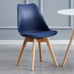 Eva Blue Padded Seat Dining Chair Set of 6