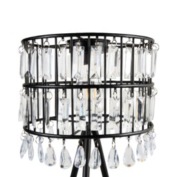 Solar Crystal Standing Lamp Black - thumbnail 2