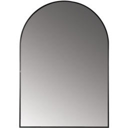 Black Metal Arch Mirror 100 x 70cm