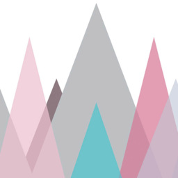 Origin Murals Abstract Mountains Multicolour Wall Mural - thumbnail 2