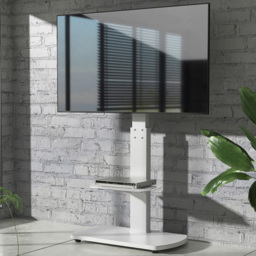 TTAP Single Shelf White Freestanding TV Unit - thumbnail 1