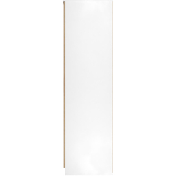 Crowndale Java Slatt Effect and White 3 Door Mirror Wardrobe - thumbnail 3