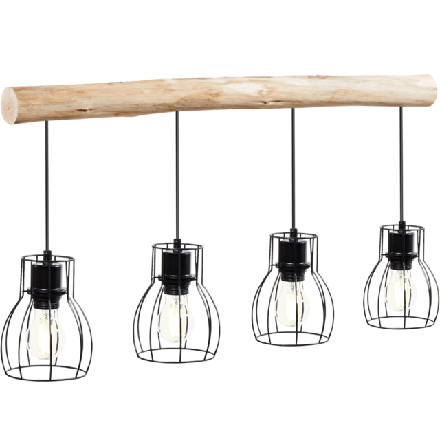 tectake Light Woody Pendant Lamp Shade 82 x 13.5 x 140cm - image 1