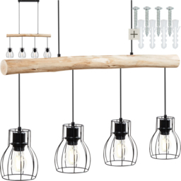 tectake Light Woody Pendant Lamp Shade 82 x 13.5 x 140cm - thumbnail 2