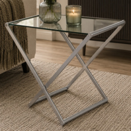 Premier Housewares Roma Round Modern Side Table - thumbnail 1