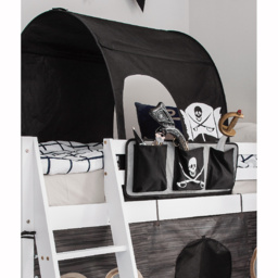 Noa and Nani Tuva White Pirate Cabin Bed with Bunk Underbed Slide - thumbnail 3