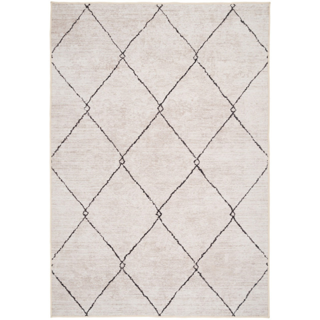 Kukoon Trellis Modern Abstract Beige Grey Rug 240 x 330cm - image 1