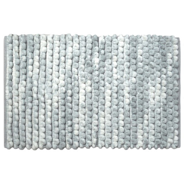 Allure Bath Fashions Grey Marble Effect Non Slip Chunky Bobble Bath Mat - image 1