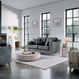 Marlon City Steel 2 Seater Small Sofa - thumbnail 3