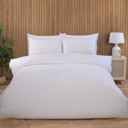Marina White Double Tufted Duvet Set