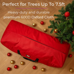Neo 7.5ft Red Heavy Duty Artificial Christmas Tree Storage Bag - thumbnail 3