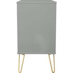 Crowndale Diamond 3 Drawer Dusk Grey Chest of Drawers Ready Assembled - thumbnail 4