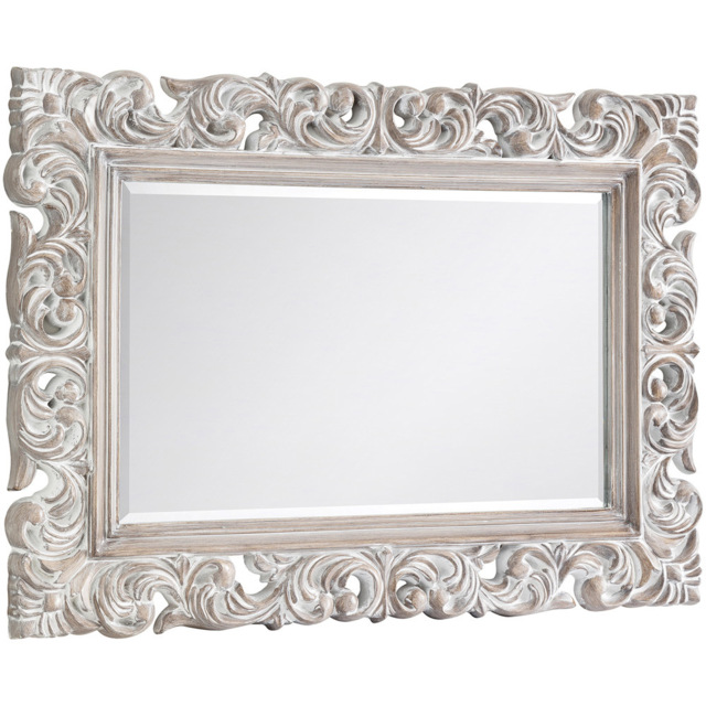 Julian Bowen Baroque Distressed Wall Mirror - image 1